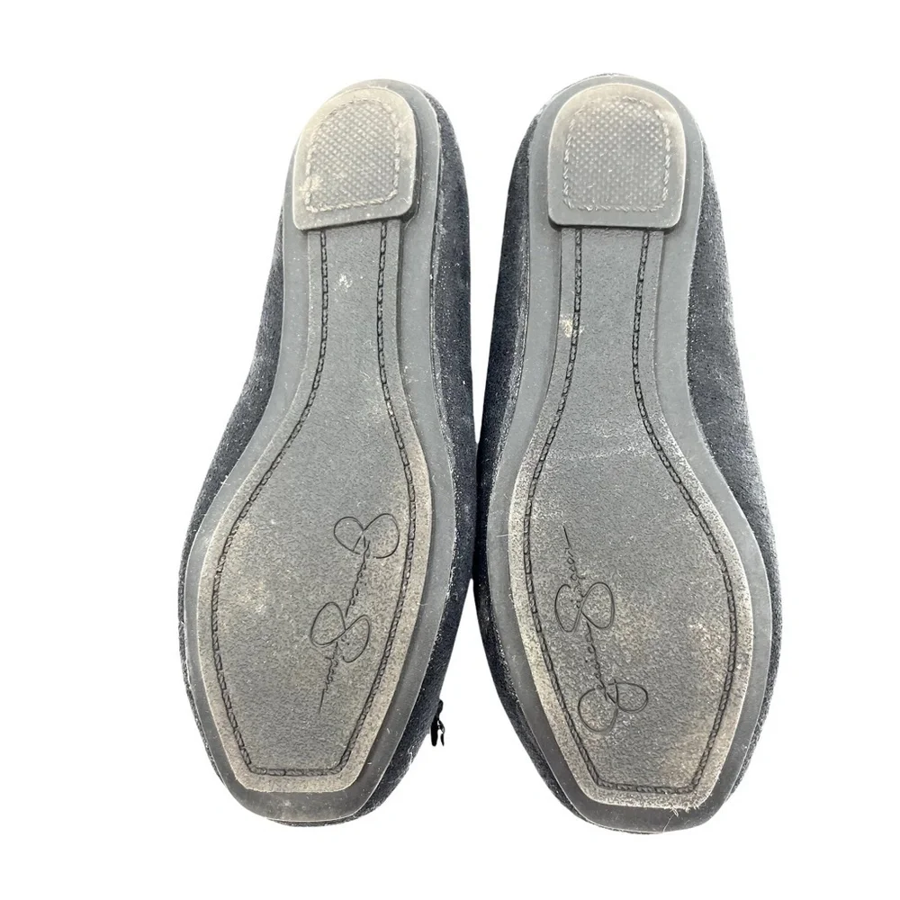 Jessica Simpson Everly Black Ballet Flats Size 12 1/2 Girl's